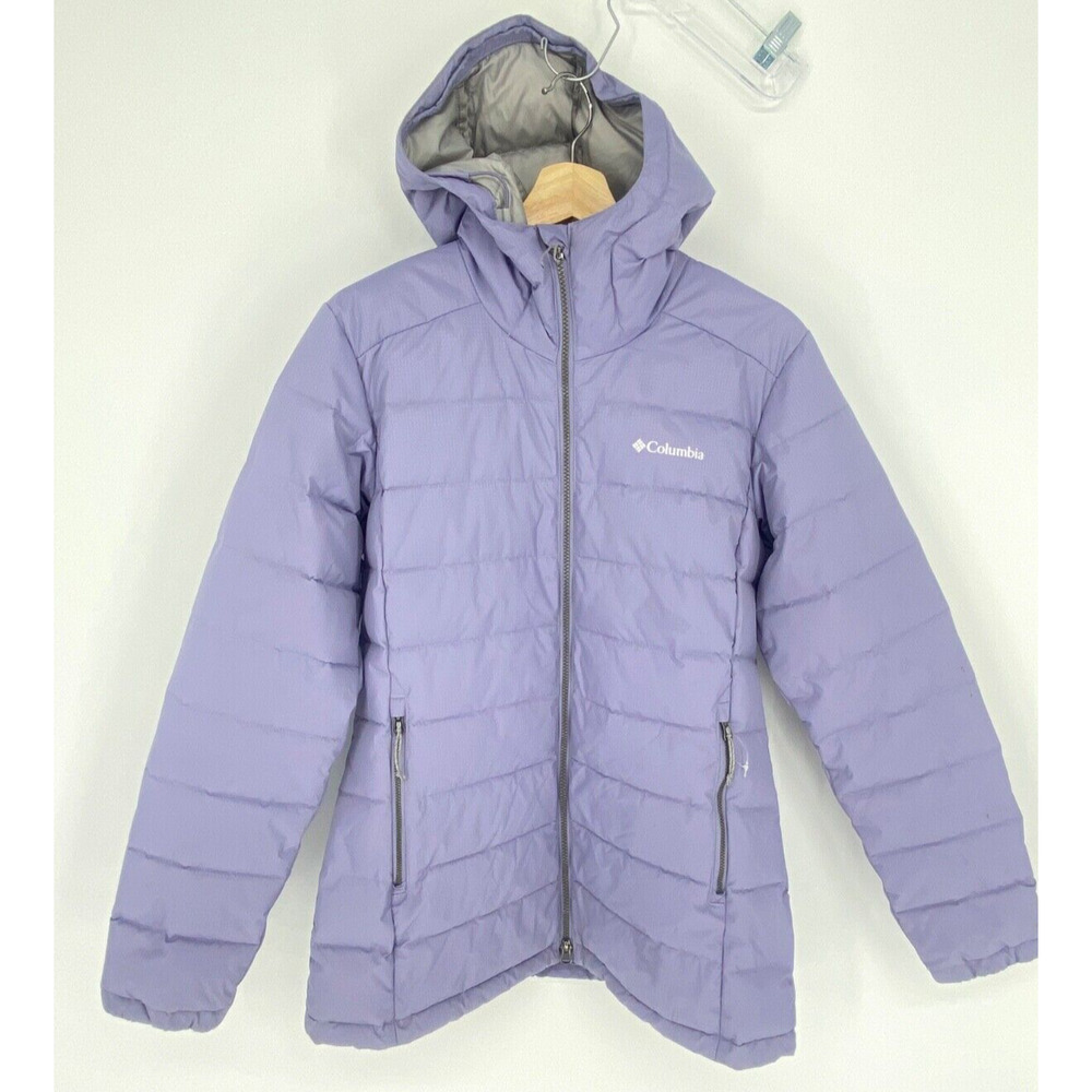 Columbia Sz SMALL S Women’s Lavender Pole Patch Pass Jacket Insulated, Bin